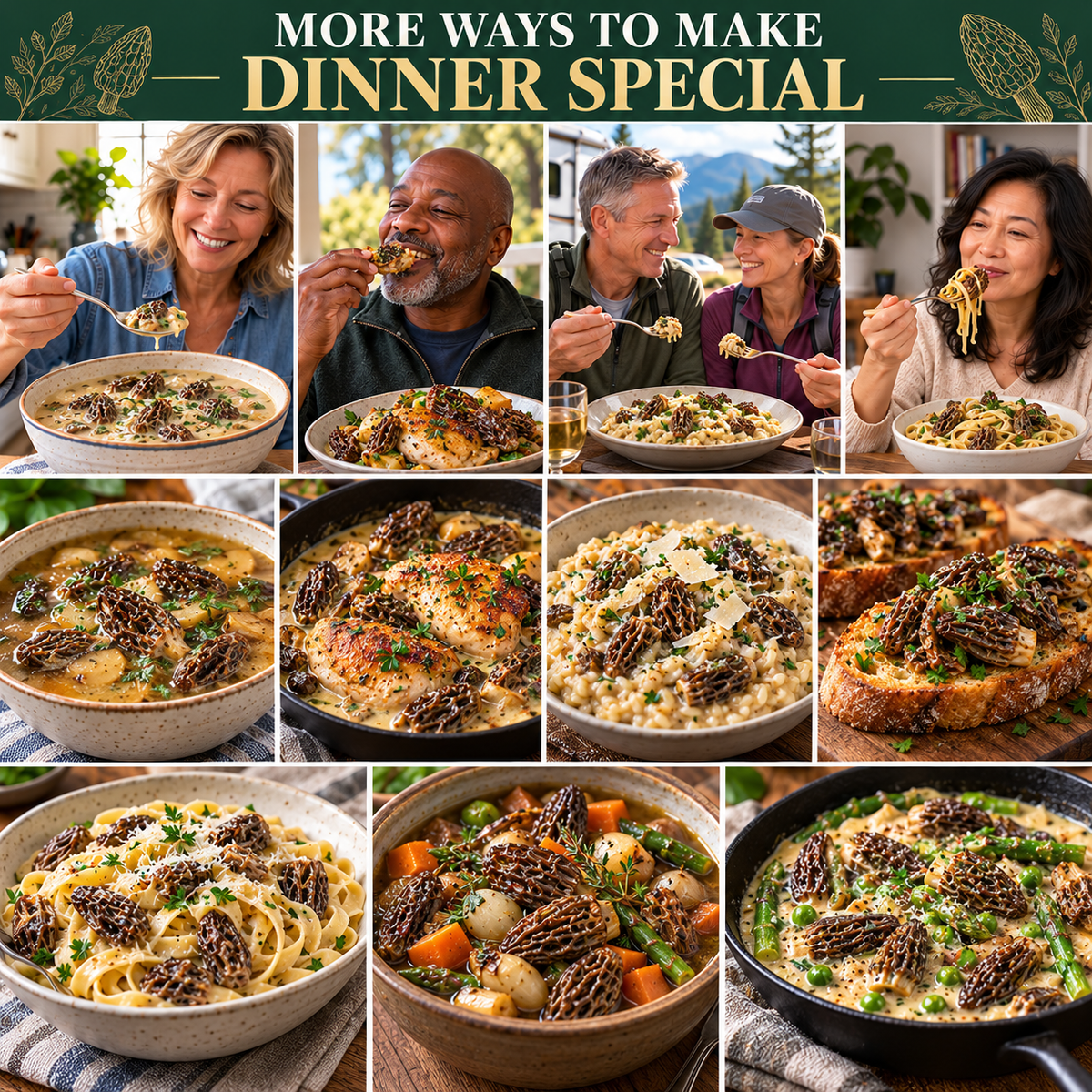 Premium Dried Morel Mushrooms — Turn Everyday Meals Into Gourmet Moments-JR