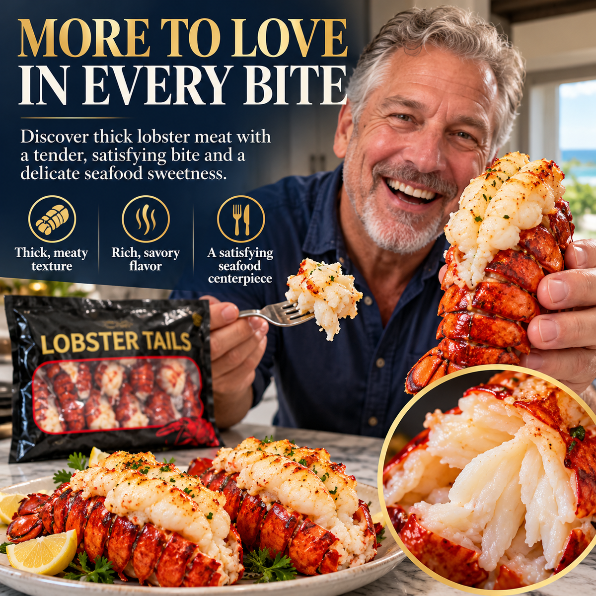 🦞 Ovelqo Premium Maine Lobster Tails Wild-Caught • Sweet • Juicy • Firm.-JR