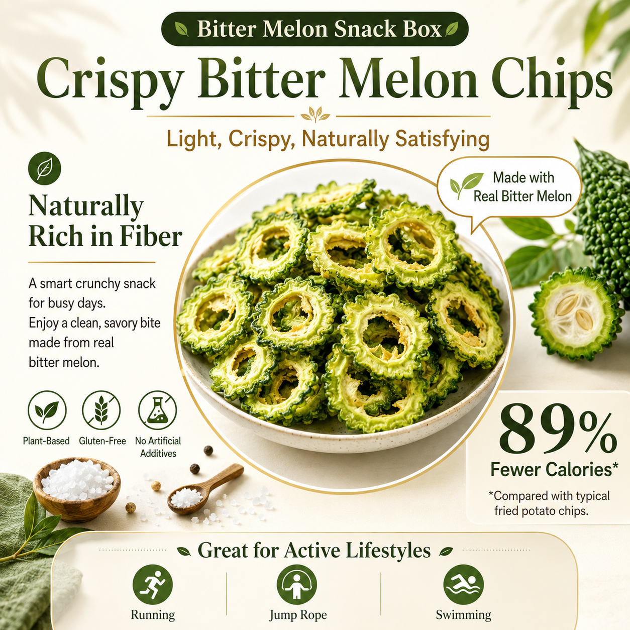 Crispy Bitter Melon Chips-JR-Bestseller