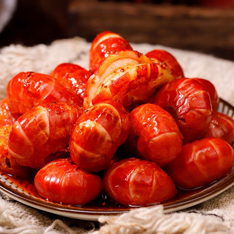Fresh lobster tail meat with shell