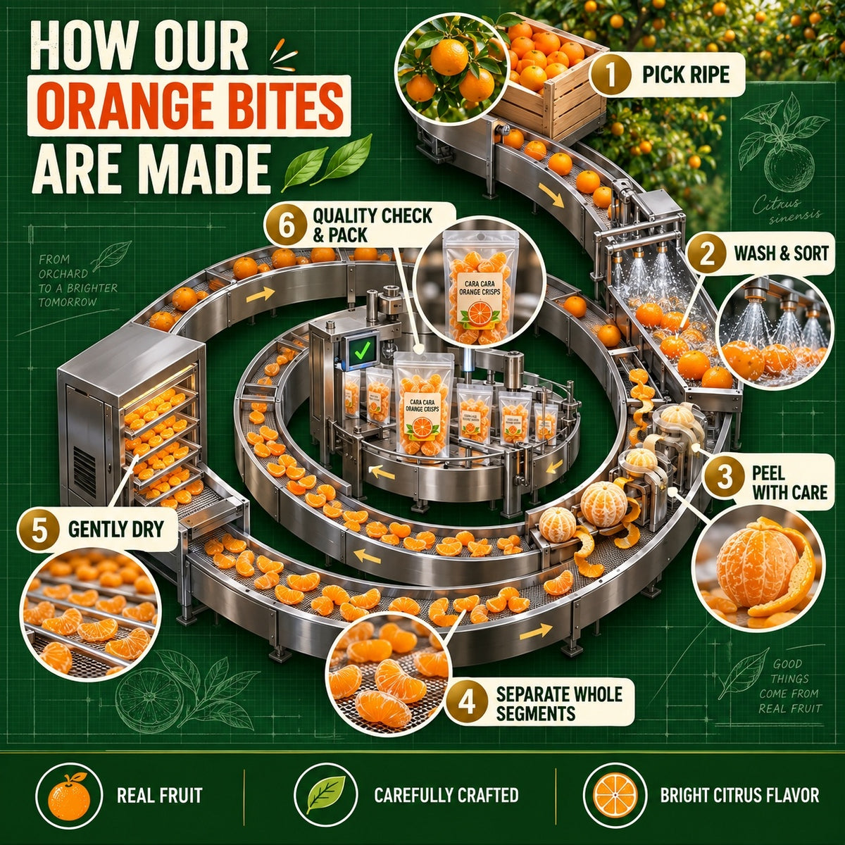 California Cara Cara Orange Bites – Healthy, Soft, Chewy & Naturally Sweet-JR-WH