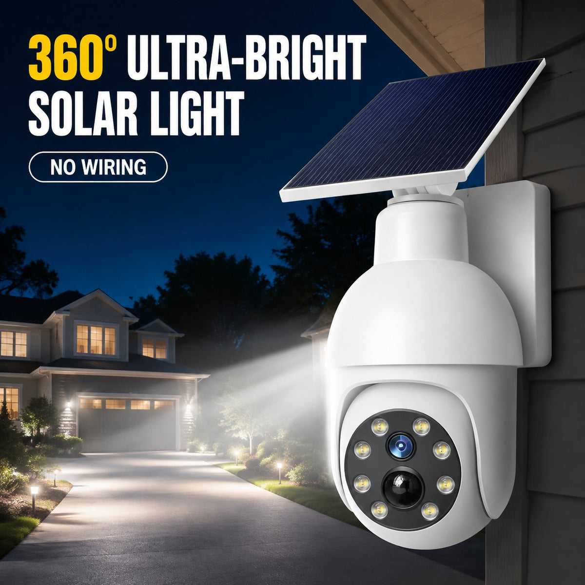 ⏰Solar-Powered Simulated Surveillance Camera Street Light-JR-L7