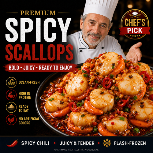 Premium Wild-Caught Scallops | Ready-to-Eat Gourmet Delicacy