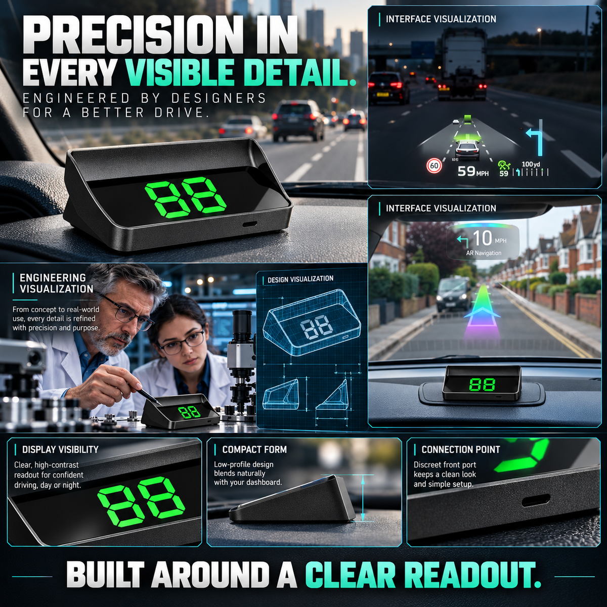 🚨 STOP DRIVING BLIND! ApexDrive  Intelligent GPS HUD – See Your Speed, Direction & Road Alerts Without Taking Your Eyes Off the Road 🚘⚡🛰️-JR-8JX3
