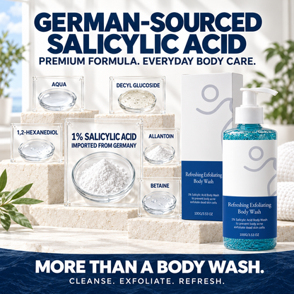 🔥 Flash Sale 🔥 Salicylic Acid Exfoliating Body Wash 🚿 Smoothing for Keratosis Pilaris & Body Acne-JR-8RH7