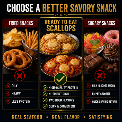 Premium Wild-Caught Scallops | Ready-to-Eat Gourmet Delicacy