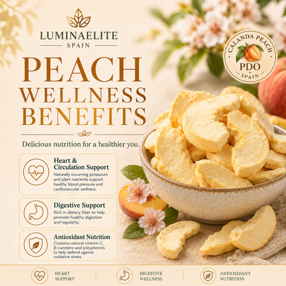 Premium Freeze-Dried Calanda Yellow Peaches — Naturally Sweet, Crispy, and Made with No Added Sugar.-JR-YH