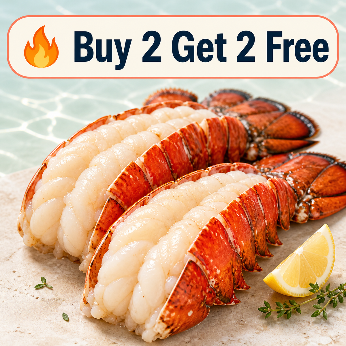 🦞 Ovelqo Premium Maine Lobster Tails Wild-Caught • Sweet • Juicy • Firm-JR-TTBD