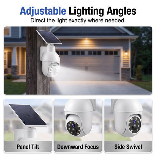 ⏰Solar-Powered Simulated Surveillance Camera Street Light-JR-L7