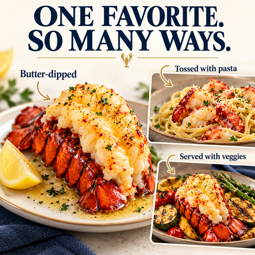 🦞 Ovelqo Premium Maine Lobster Tails Wild-Caught • Sweet • Juicy • Firm.-JR