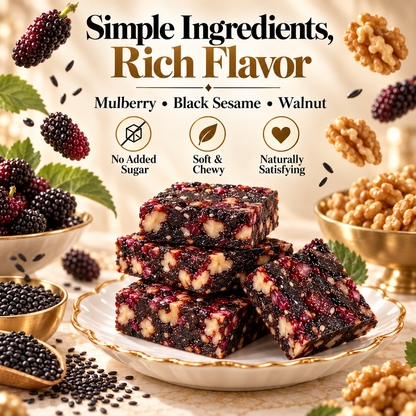 😋Premium Black Sesame Mulberry Walnut Cake-JR-KPL