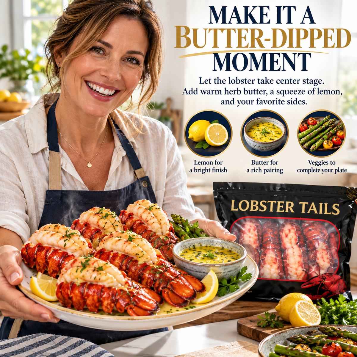 🦞 Ovelqo Premium Maine Lobster Tails Wild-Caught • Sweet • Juicy • Firm.-JR