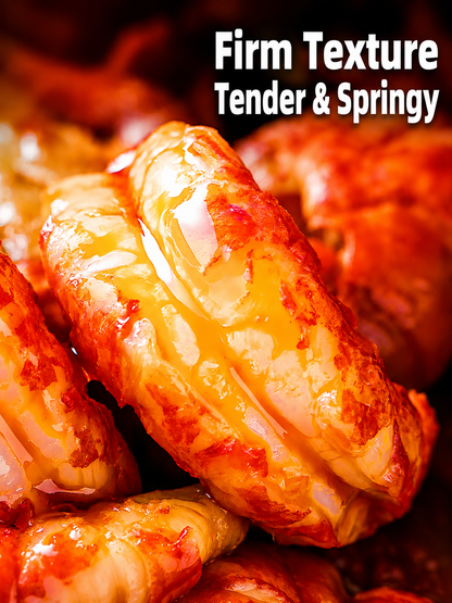 Fresh lobster tail meat with shell