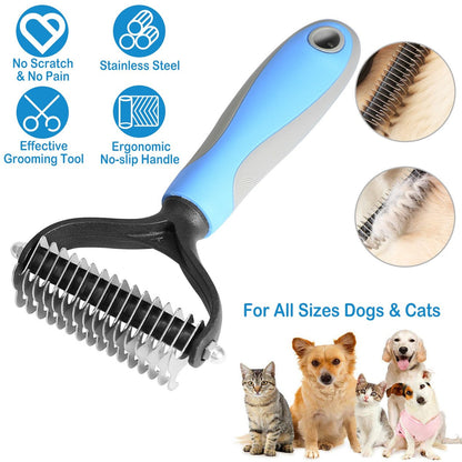 ⏰🔥LIMITED TIME 50% OFF! 🐾 Professional Deshedding Tool for Dogs & Cats – Gentle, Efficient & Fur-Free Home ✨💖-XA