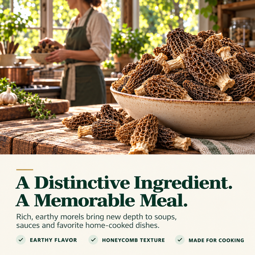 Premium Dried Morel Mushrooms — Turn Everyday Meals Into Gourmet Moments-JR