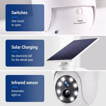 ⏰Solar-Powered Simulated Surveillance Camera Street Light-JR-L7
