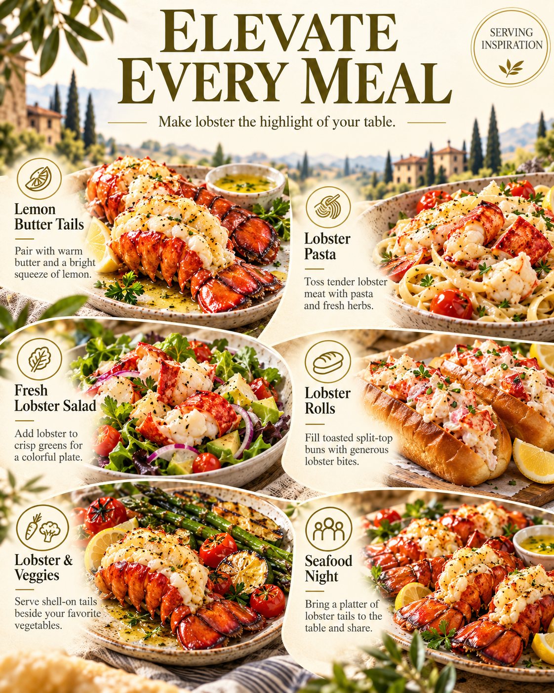 🦞 Ovelqo Premium Maine Lobster Tails Wild-Caught • Sweet • Juicy • Firm.-JR