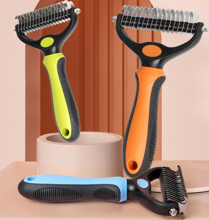 ⏰🔥LIMITED TIME 50% OFF! 🐾 Professional Deshedding Tool for Dogs & Cats – Gentle, Efficient & Fur-Free Home ✨💖-XA