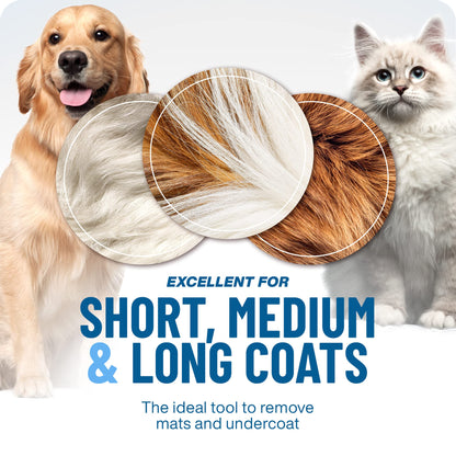 ⏰🔥LIMITED TIME 50% OFF! 🐾 Professional Deshedding Tool for Dogs & Cats – Gentle, Efficient & Fur-Free Home ✨💖-XA