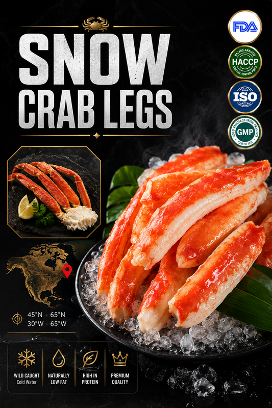 🦀High Protein Crab Leg Seafood Snack, Low Carb Friendly, Ready-to-Eat Ocean Flavor Treat-JR-xdd