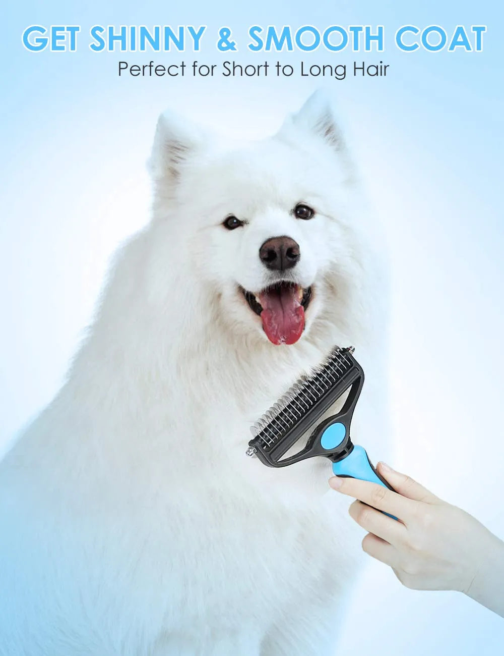 ⏰🔥LIMITED TIME 50% OFF! 🐾 Professional Deshedding Tool for Dogs & Cats – Gentle, Efficient & Fur-Free Home ✨💖-XA