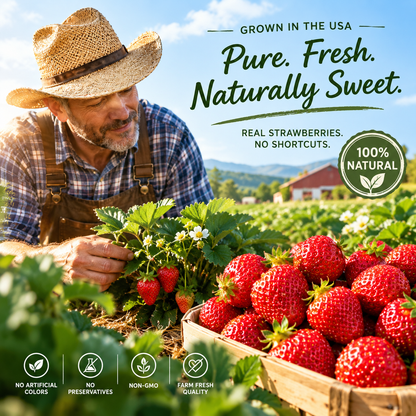Naturally Sweet Dried Strawberries – Soft, Fruity & Delicious-JR-EDC