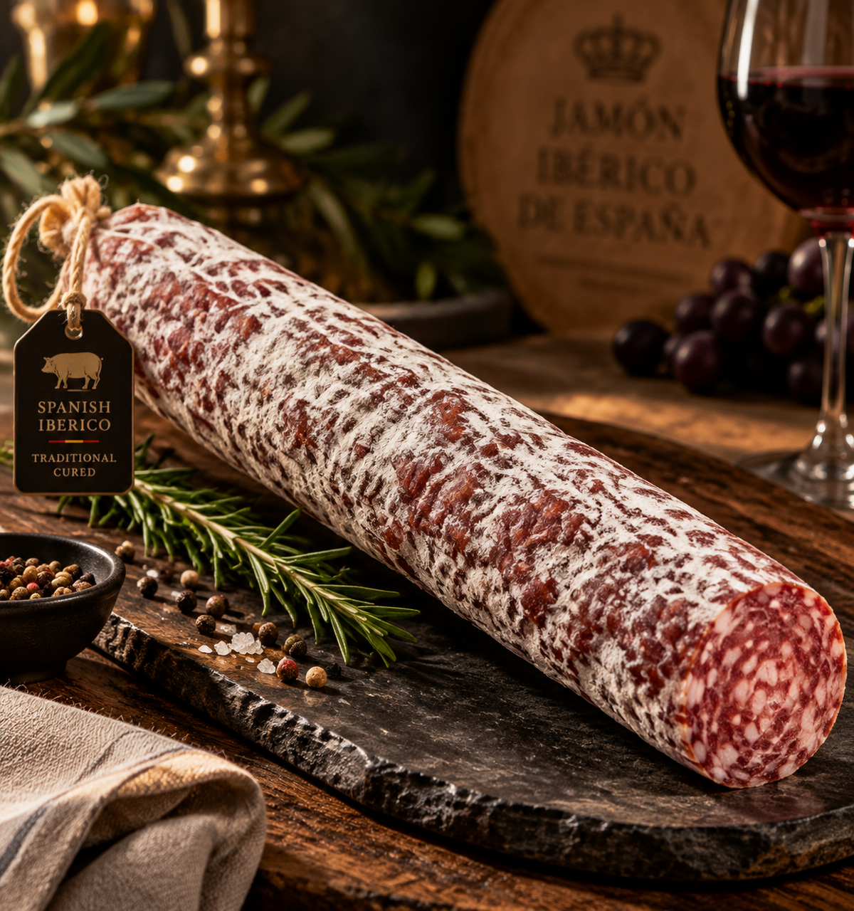 PREMIUM SPANISH IBÉRICO SALCHICHÓN-JR-Yana