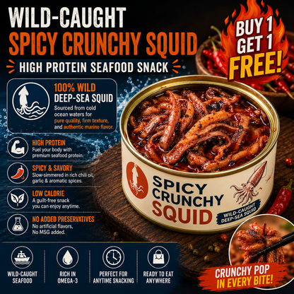 [Factory Direct Jumbo Pack] Slow-Baked Crispy Squid Bites – Pantry Stacker Bundle (Buy 3 Get 3 Free) -JR- LGZ