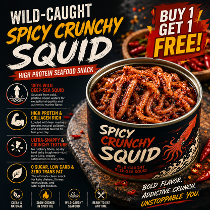 [Factory Direct Jumbo Pack] Slow-Baked Crispy Squid Bites – Pantry Stacker Bundle (Buy 3 Get 3 Free) -JR- LGZ
