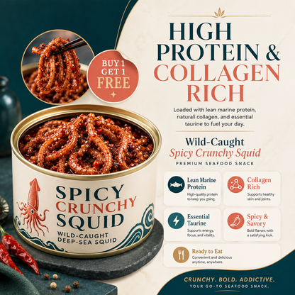 [Factory Direct Jumbo Pack] Slow-Baked Crispy Squid Bites – Pantry Stacker Bundle (Buy 3 Get 3 Free) -JR- LGZ