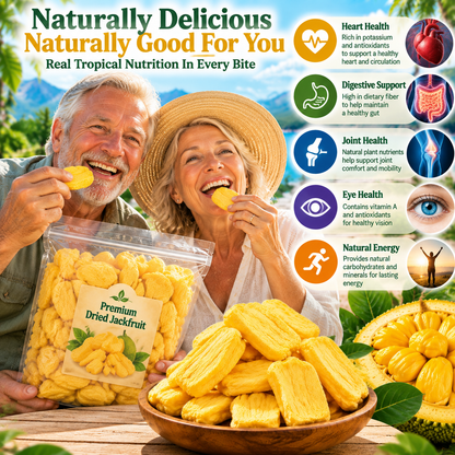 Premium Freeze-Dried Jackfruit A Sweet, Crispy & Naturally Delicious Tropical Snack Made From Real Fruit-JR