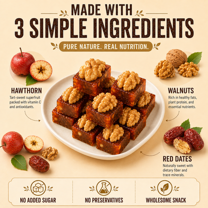 Natural Daily Fuel for Men’s Strength, Stamina & Vitality-Hawthorn Walnut Pie-JR-HJY