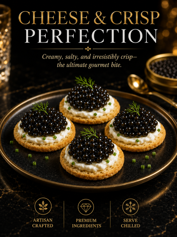 Black Gold Premium Sturgeon CaviarPlump Pearls Ocean-SourcedNutrition for Your Body-JT3-JR