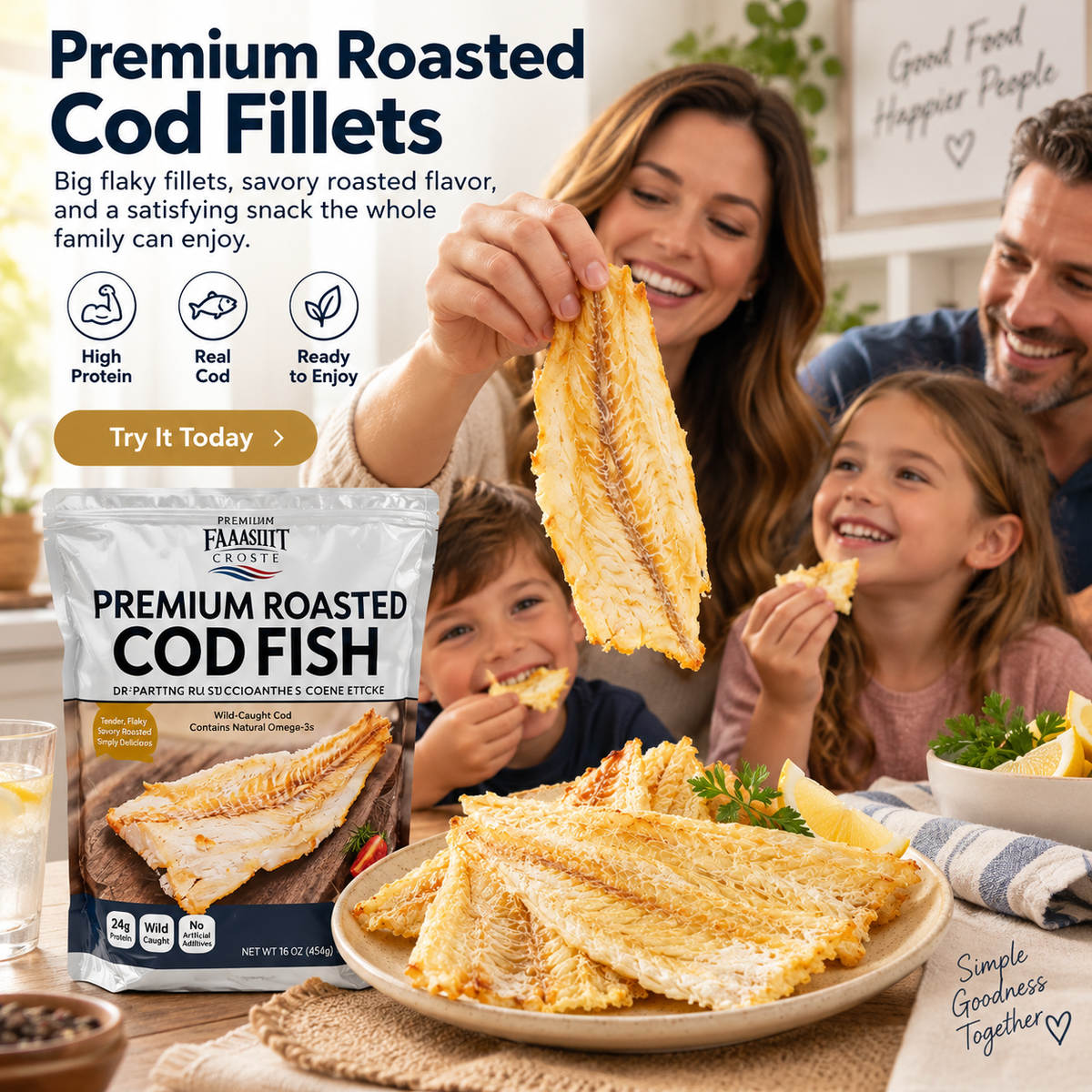Roasted Cod Fillet for Heart & Cardiovascular Wellness-JR-BFH