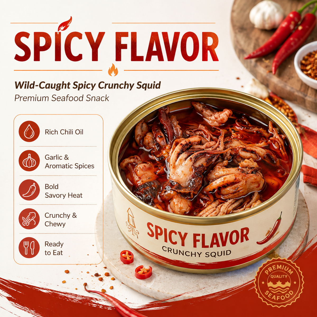 [Factory Direct Jumbo Pack] Slow-Baked Crispy Squid Bites – Pantry Stacker Bundle (Buy 3 Get 3 Free) -JR- LGZ