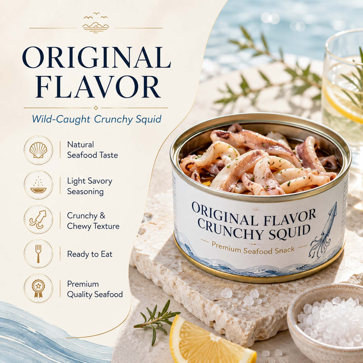 [Factory Direct Jumbo Pack] Slow-Baked Crispy Squid Bites – Pantry Stacker Bundle (Buy 3 Get 3 Free) -JR- LGZ