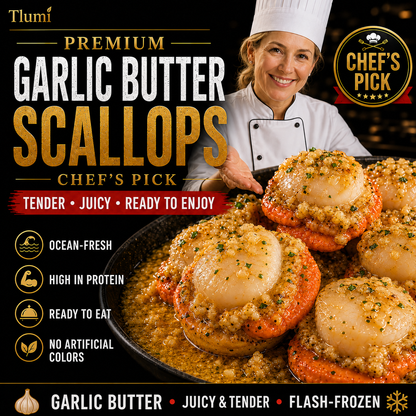 Premium Wild-Caught Scallops | Ready-to-Eat Gourmet Delicacy