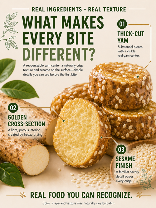 Freeze-Dried Yam Bites – Metabolism & Weight Loss Support Snack-JR-CU