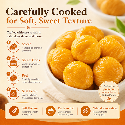 🌰 Nature’s Golden Chestnuts 💛 Heart‑Friendly Snack｜Packed With Daily Good Nutrition-JR-Rex