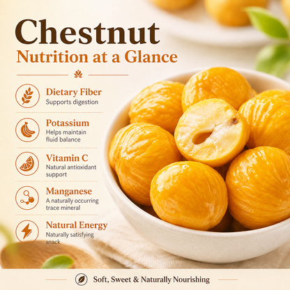 🌰 Nature’s Golden Chestnuts 💛 Heart‑Friendly Snack｜Packed With Daily Good Nutrition-JR-Rex