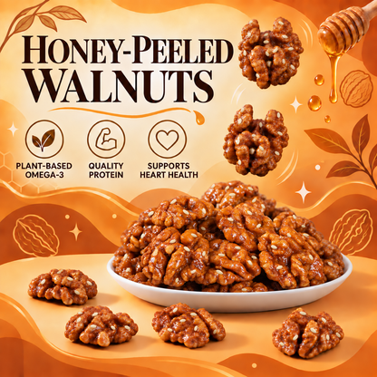 Honey-Peeled Walnuts – Delicious Crunch with Real Heart Benefits-JR-OUO