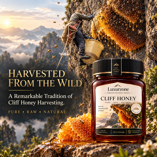 Luxurzone Premium Wild-Harvested Cliff Honey9.1 oz(258g)-JR