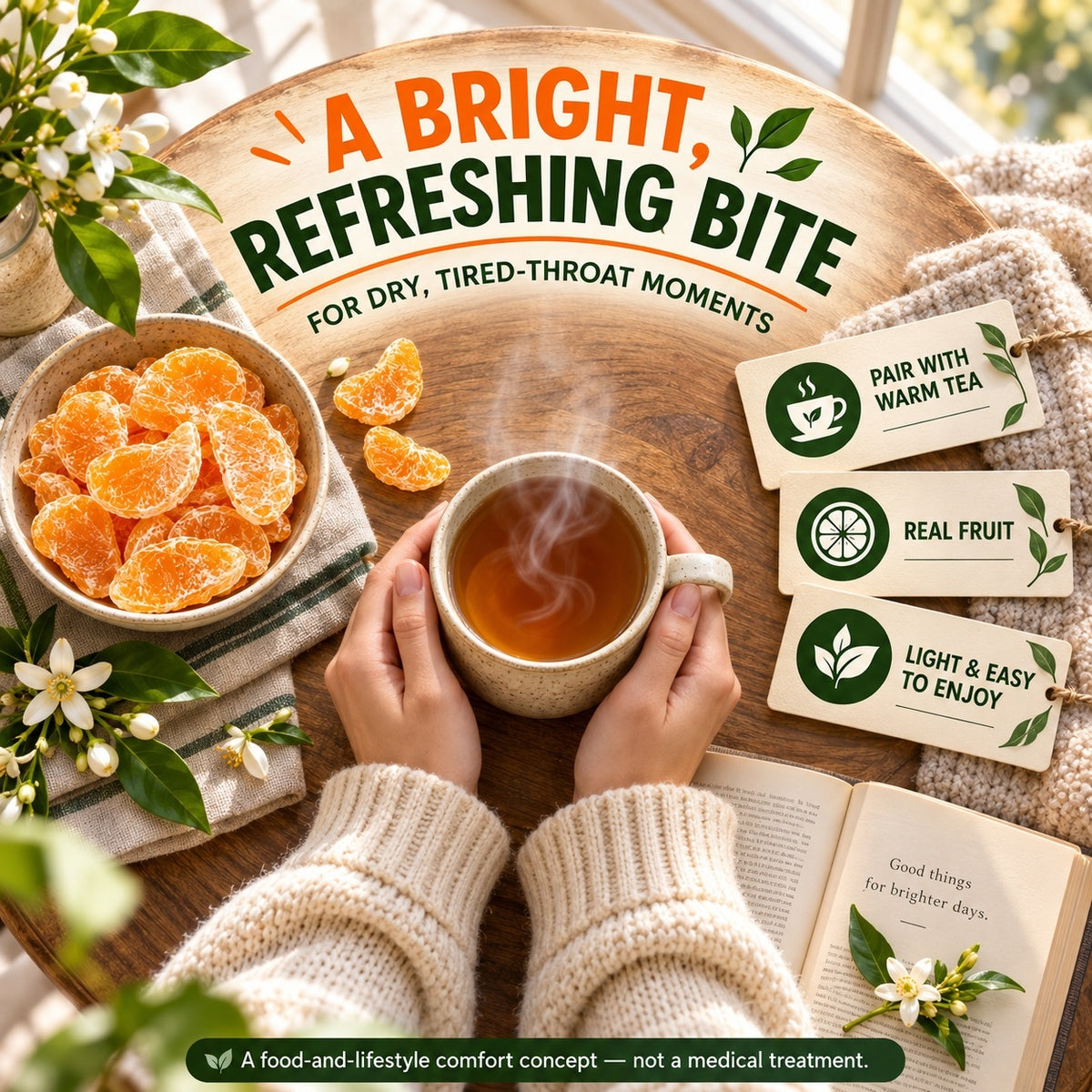 California Cara Cara Orange Bites – Healthy, Soft, Chewy & Naturally Sweet-JR-WH
