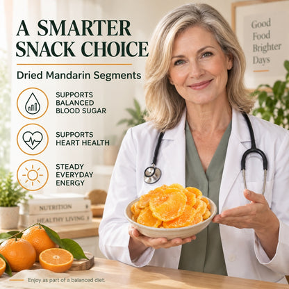 Dried Mandarin Segments – Sweet Taste, Steady Energy, Heart-Friendly-JR-OUO