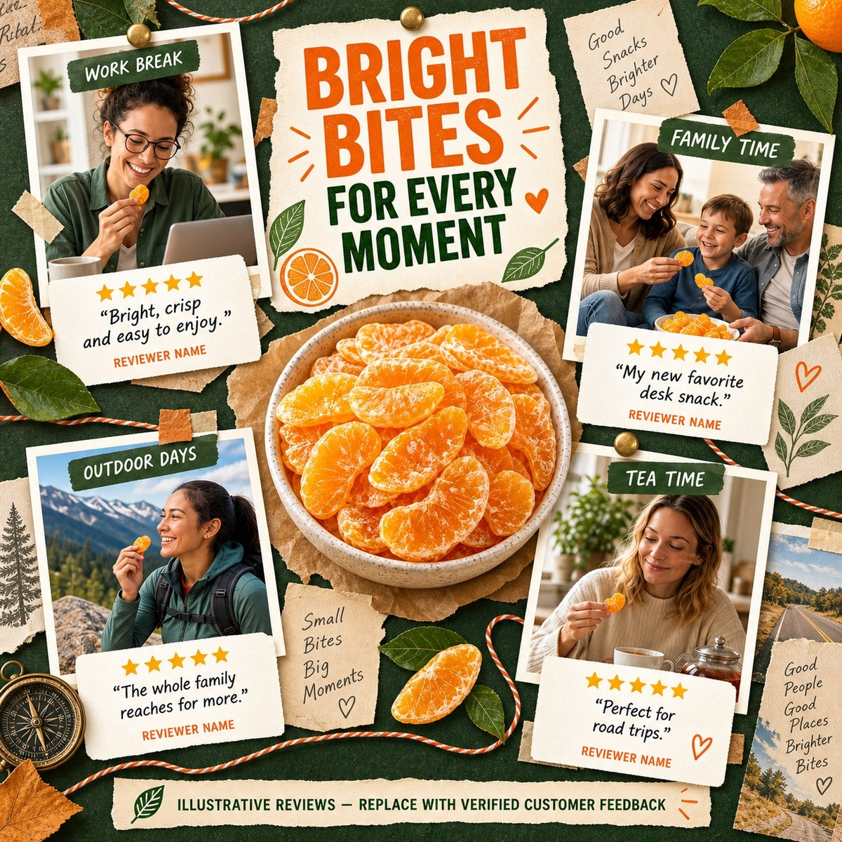 California Cara Cara Orange Bites – Healthy, Soft, Chewy & Naturally Sweet-JR-WH