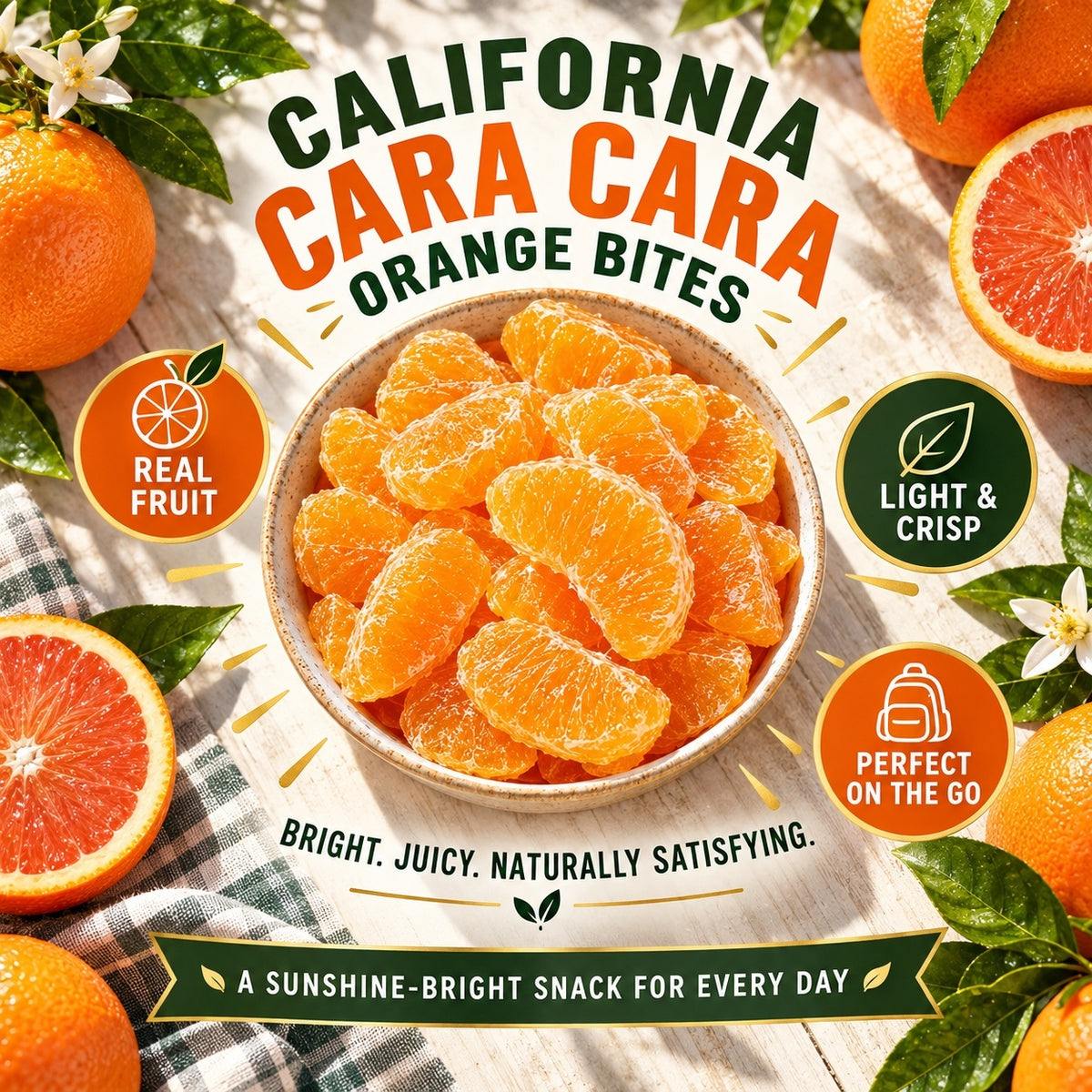 California Cara Cara Orange Bites – Healthy, Soft, Chewy & Naturally Sweet-JR-WH