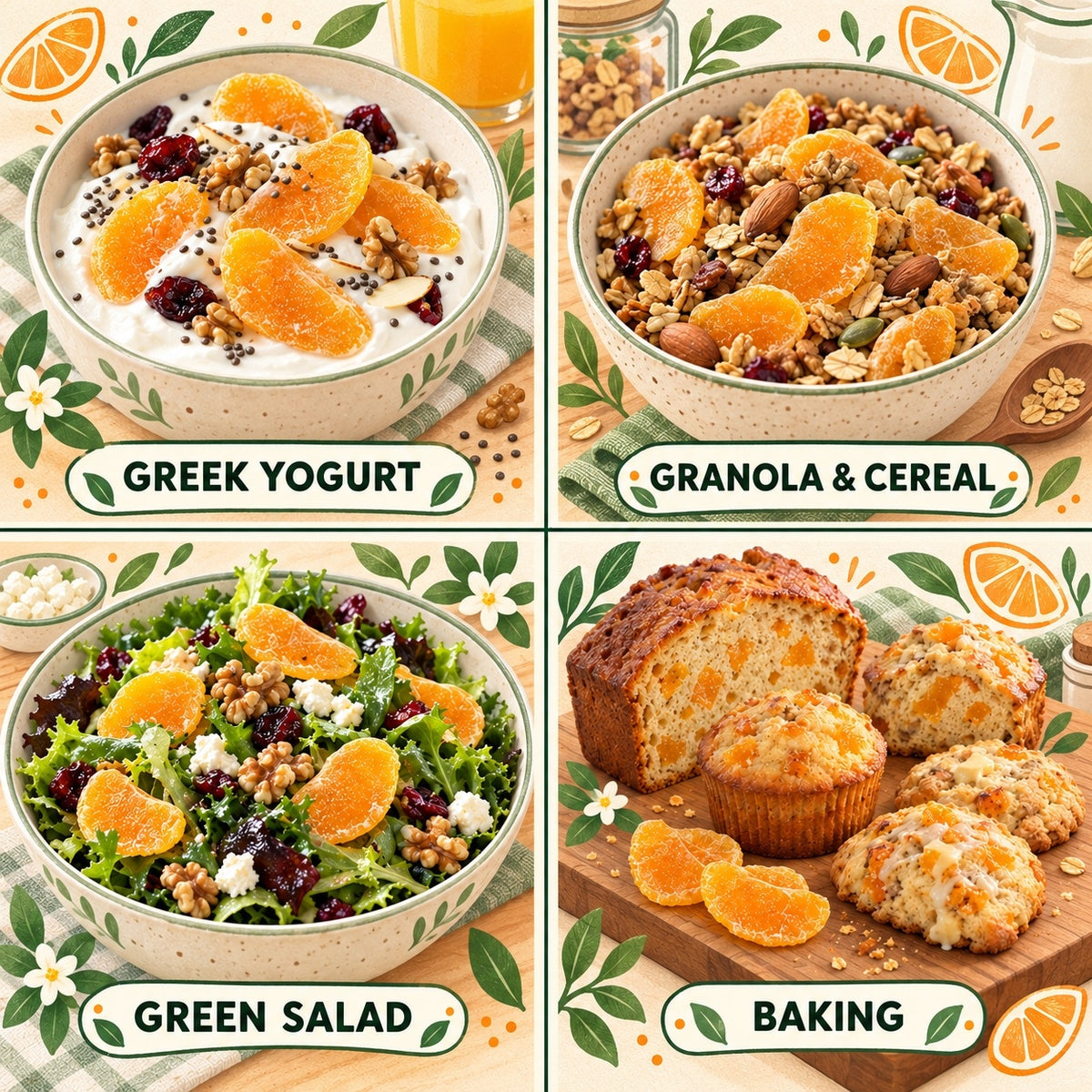 Dried Mandarin Segments – Sweet Taste, Steady Energy, Heart-Friendly-JR-OUO