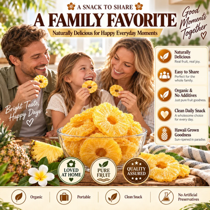 🔥 Hawaii’s Golden Dried Pineapple – 🍍A Clean Tropical Snack for Active Living-JR-Fay